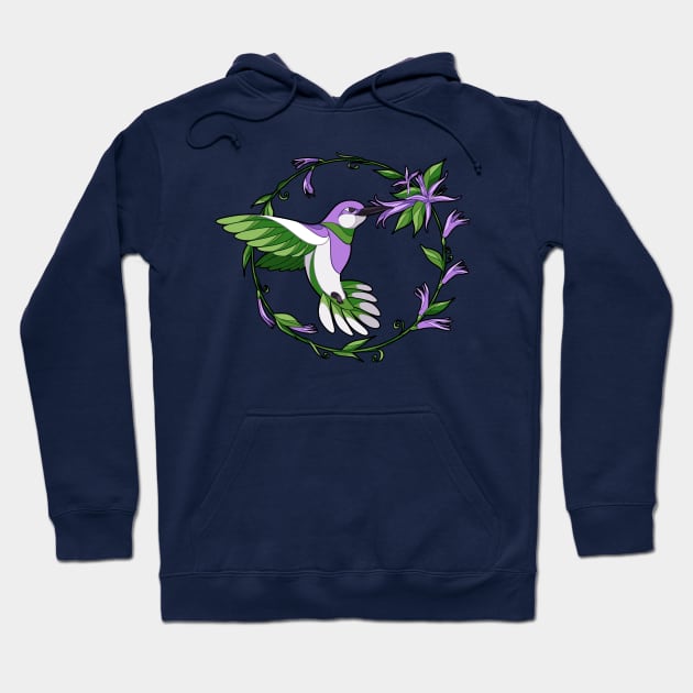 Pride Birds - Genderqueer Hoodie by wanderingkotka